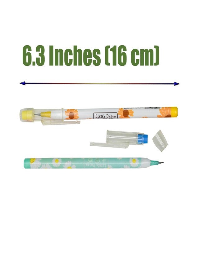 Lopenle 36 Adorable Daisy Stacking Pencils With 192 Refills No sharpening pencils Preshapened pencil for school - Image 3